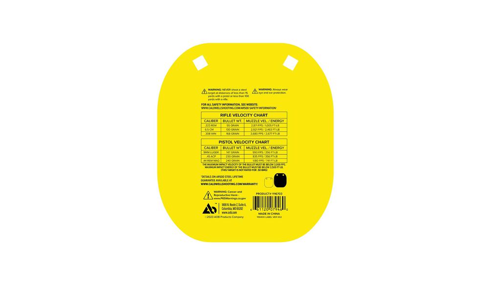AR500 8" Caldwell C