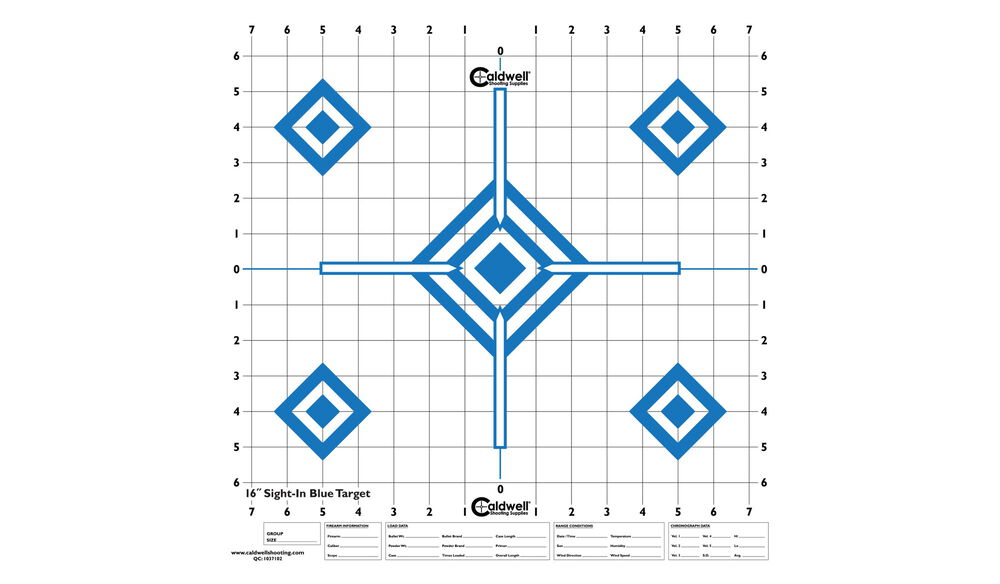 Sight In Target 16" Hi Contrast Blue, 10pk