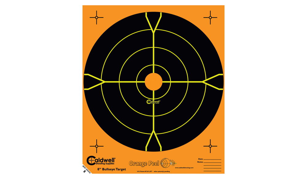 Orange Peel 5.5" Bullseye: 10 sheets