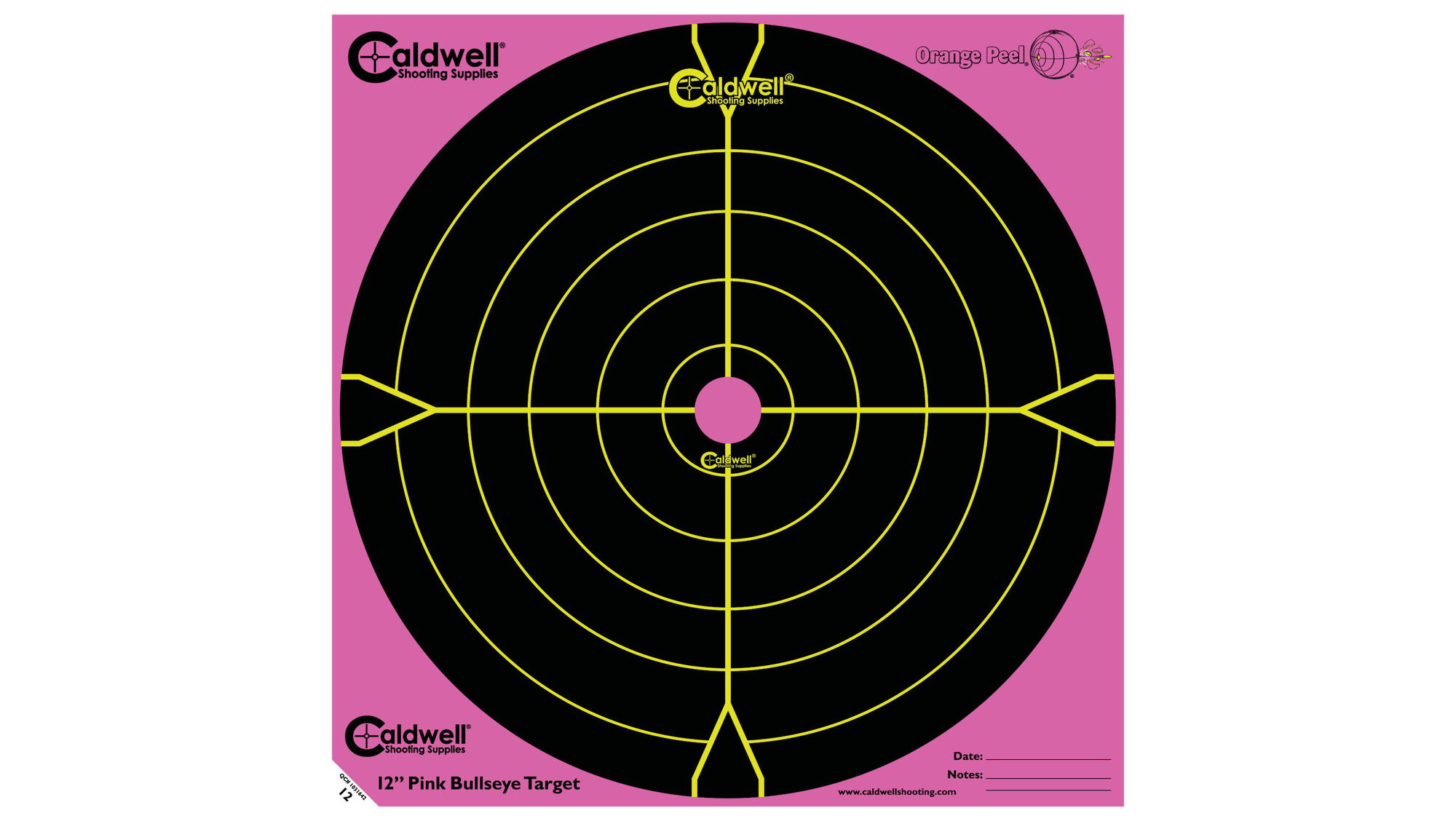 pink peel 12 bullseye 5 sheets caldwell