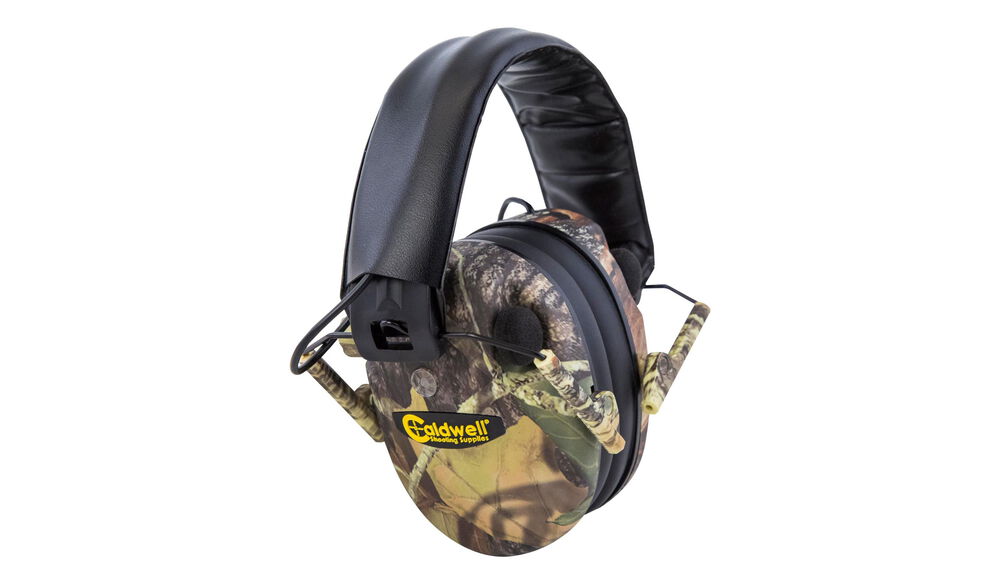 E-Max Low Profile Electronic Hearing Protection - Mossy Oak BU