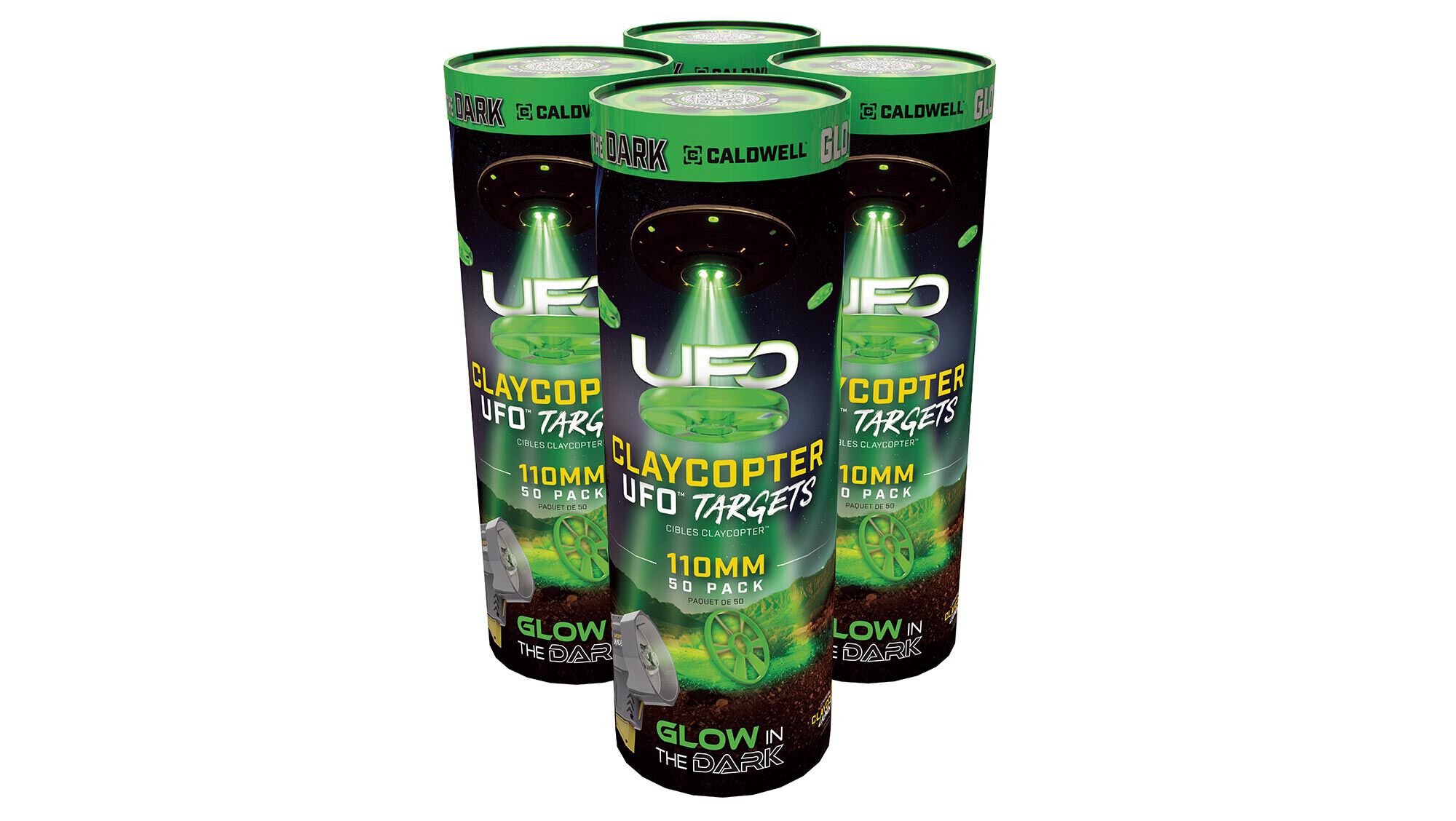 ClayCopter UFO™ 110mm Glowing Target 200 Pack | Caldwell