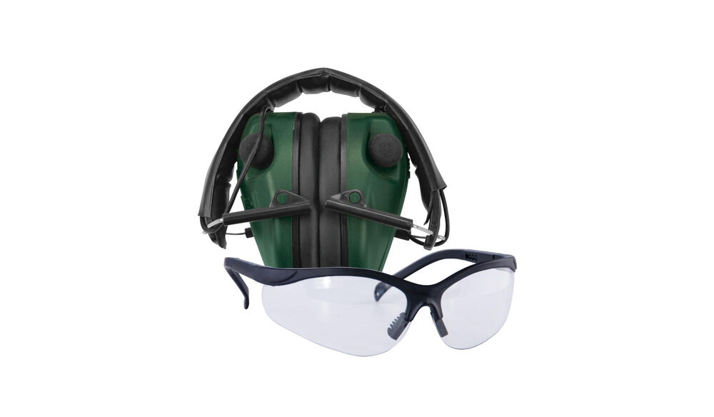 E-Max Low Pro Elec. Muff w/Shooting Glasses