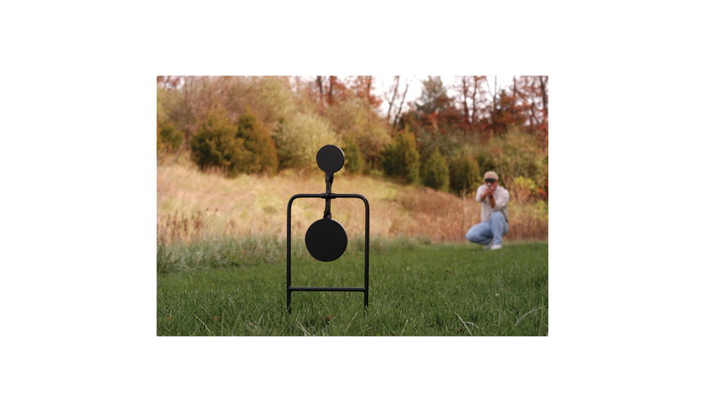 Double Spin Centerfire Handgun  Swinging Target up to .44 mag