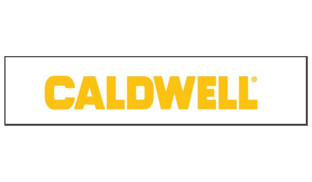 Caldwell Logo Sticker Yellow - Large