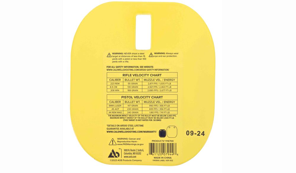 AR500 5" Caldwell C