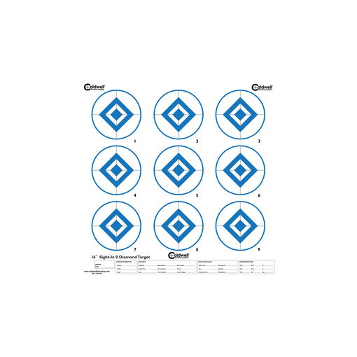 Sight In Target, 9 Diamond, Hi-Contrast Blue, 10pk