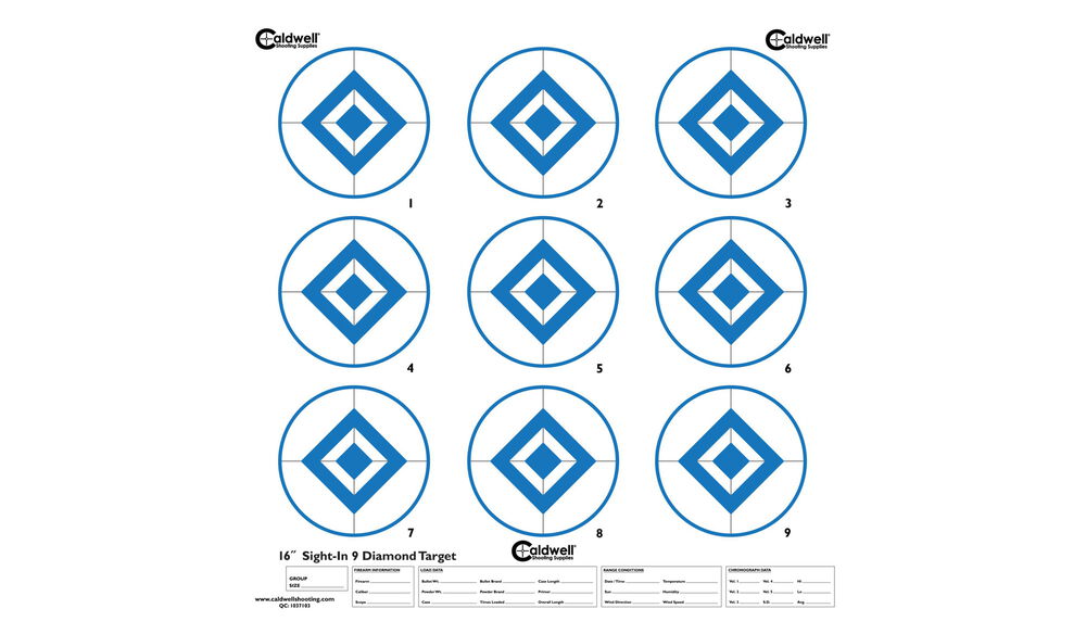 Caldwell® High-Contrast Sight-In Targets