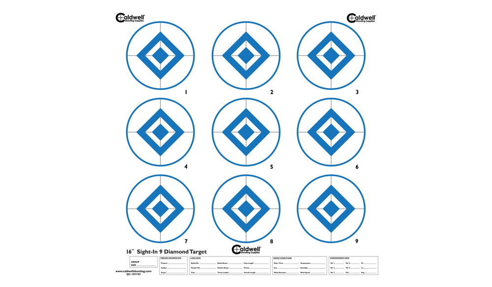 Sight In Target, 9 Diamond, Hi-Contrast Blue, 10pk