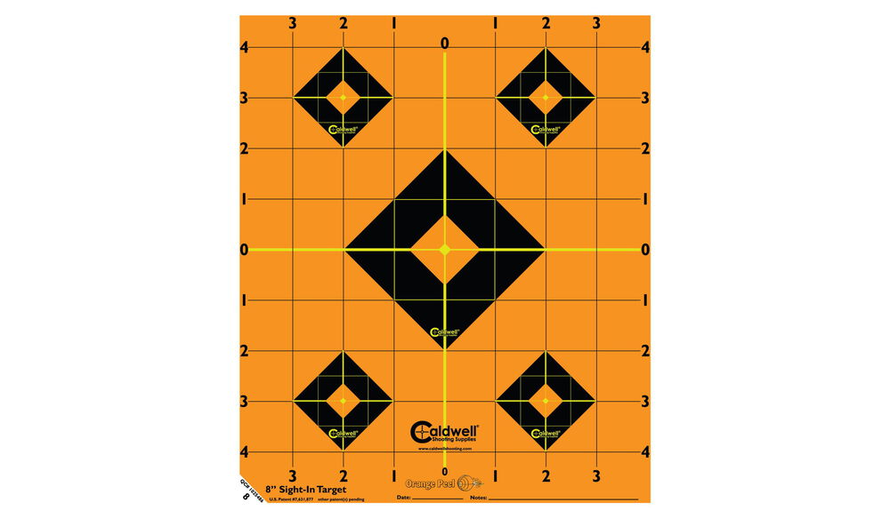 Orange Peel Sight-In Target: 8" 5 sheets
