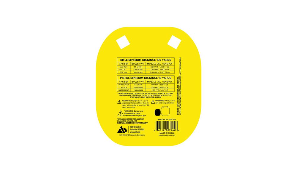 AR500 5" Caldwell C