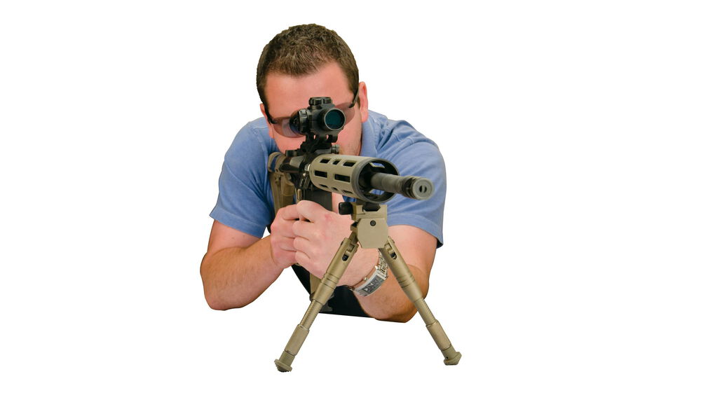 AR Bipod Prone, Desert Tan
