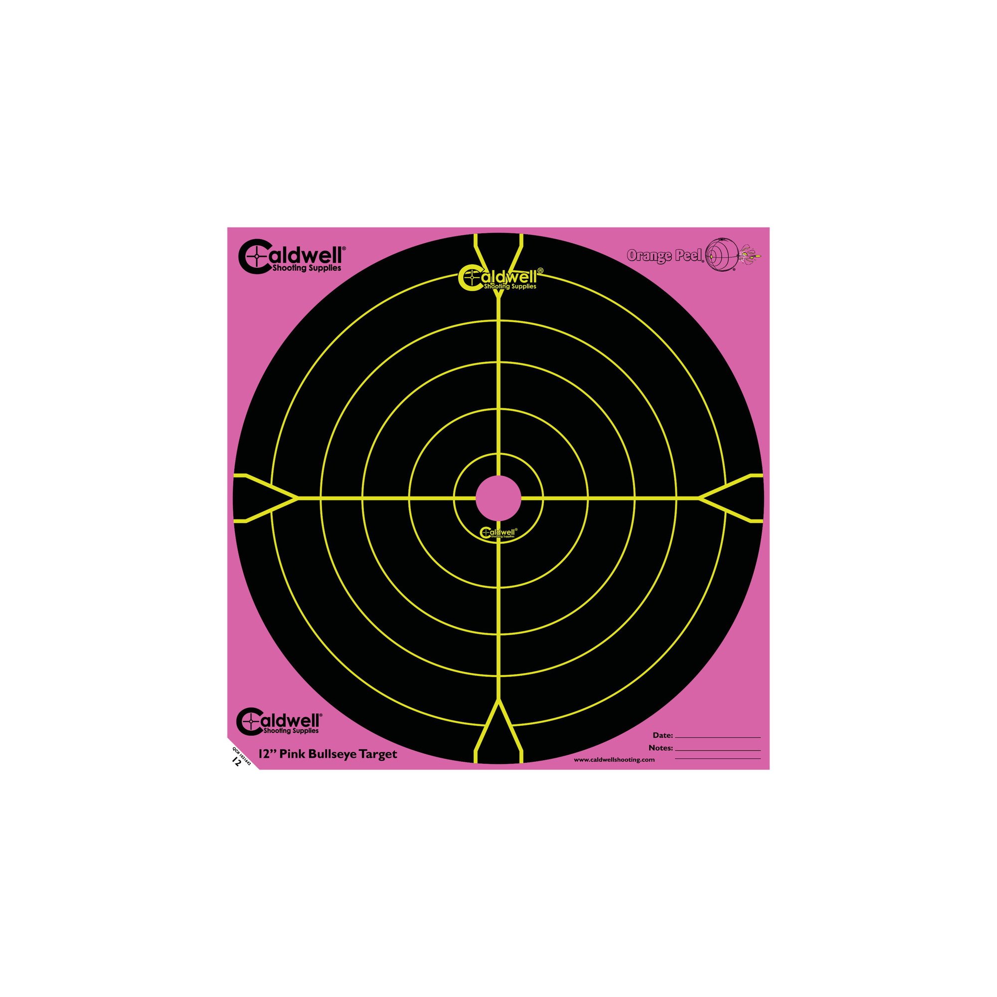 pink peel 12 bullseye 5 sheets caldwell